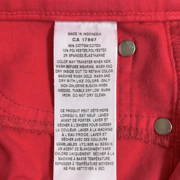 Gap 1969 brand legging Jean in red peach. Size Us 28/6r - Picture 5 of 9
